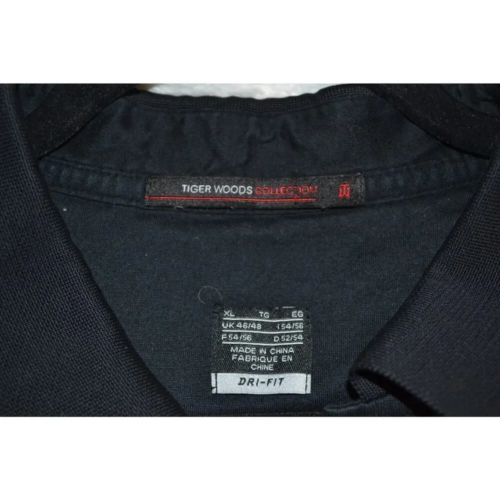 Tiger Woods Dri-Fit XL Black Polo